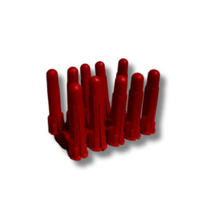 Taquete de plástico rojo 1/4"