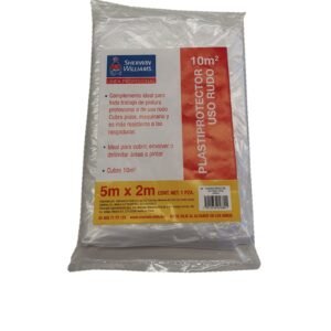 Plastico protector de uso rudo de 5 x 2 m 10 m2