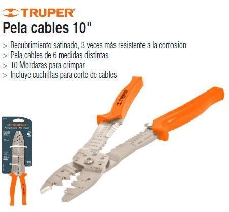 Pinza pela cables 10″ 17358 Truper